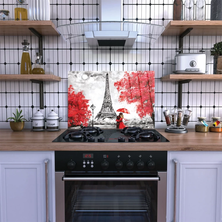 Vivantes Stove Back Tempered Glass Protector-Lovers in Paris