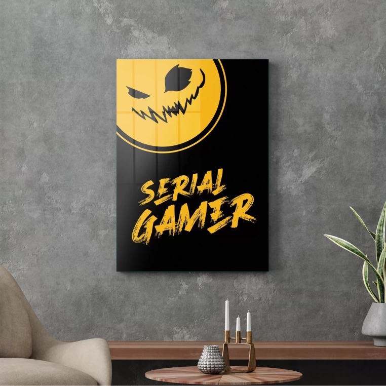 Vivantes Tempered Glass Wall Art - Serial Gamer Y