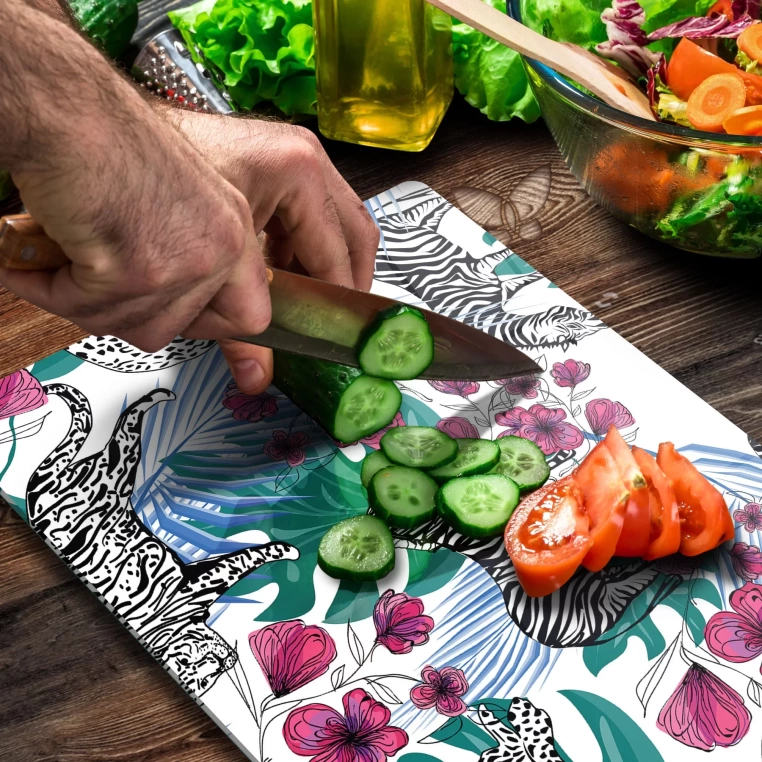 Tempered Glass Cutting Board - Lion&Zebra