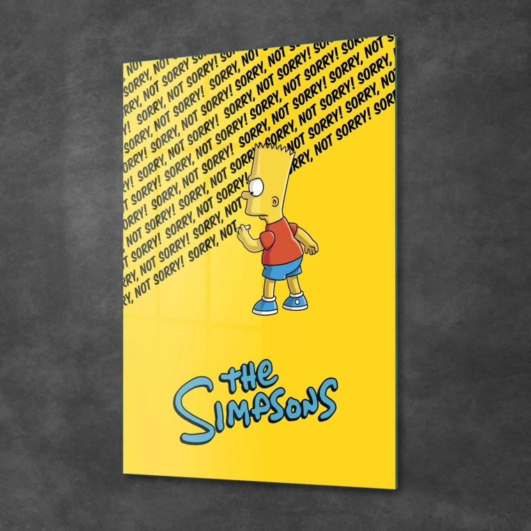 Vivantes Tempered Glass Wall Art - Simpsons