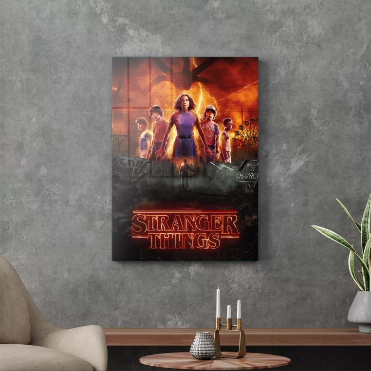 Vivantes Tempered Glass Wall Art - Stranger Things