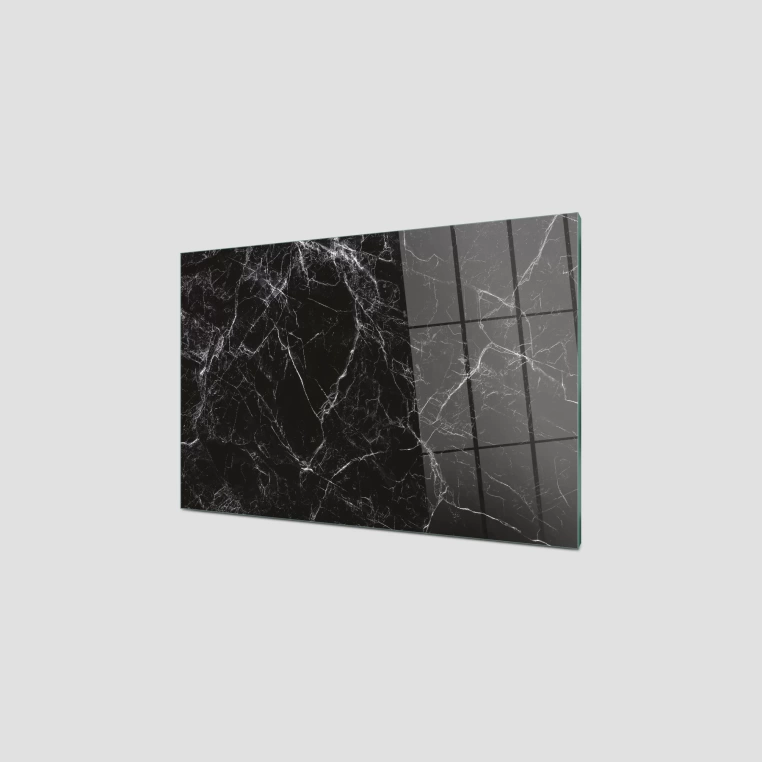 Vivantes Stove Back Tempered Glass Protector-Black Marble 2