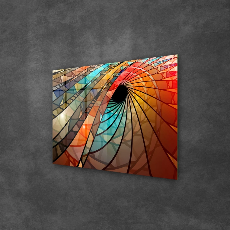 Vivantes Tempered Glass Wall Art - Colorful window art