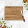 Tempered Glass Cutting Board - Oak