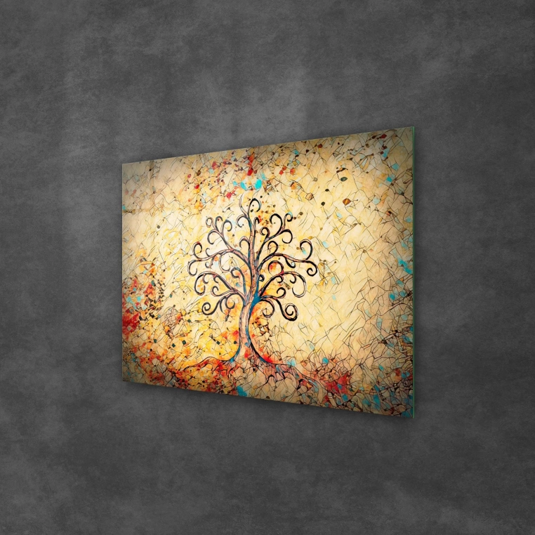 Vivantes Tempered Glass Wall Art - Tree of Life