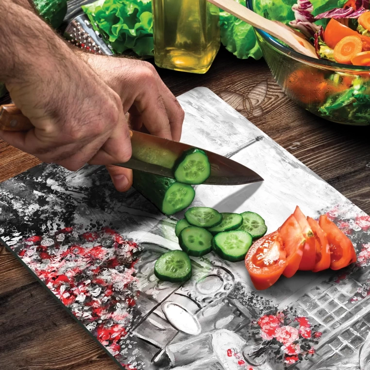 Tempered Glass Cutting Board - Paris