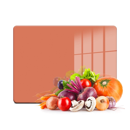 Tempered Glass Cutting Board - PowderOrange