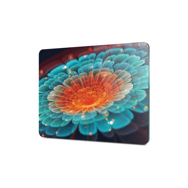 Tempered Glass Cutting Board - Digi Flower