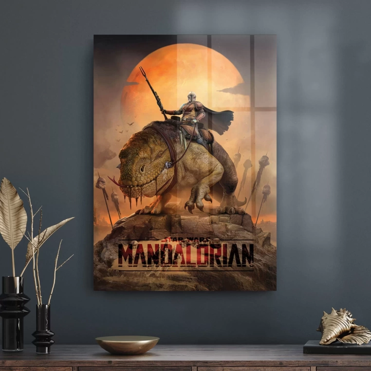 Vivantes Tempered Glass Wall Art - Mandalorian