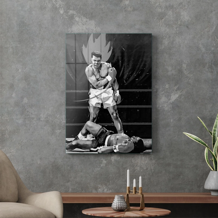 Vivantes Tempered Glass Wall Art - Muhammad Ali the Legend