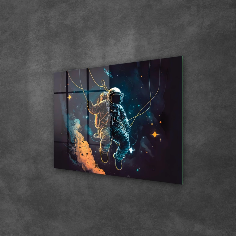 Vivantes Tempered Glass Wall Art - Astronaut