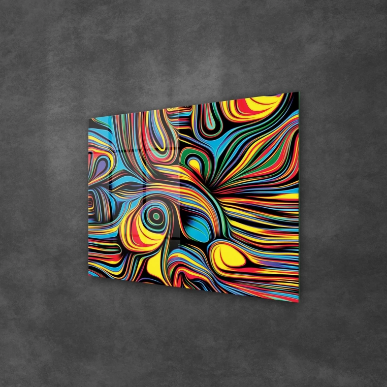 Vivantes Tempered Glass Wall Art - colorful art