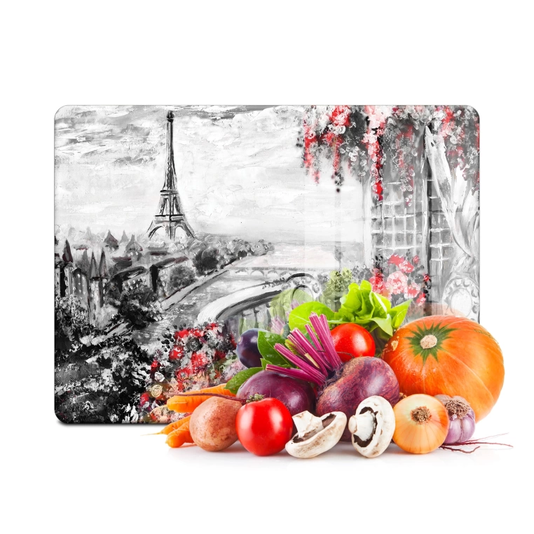 Tempered Glass Cutting Board - Paris