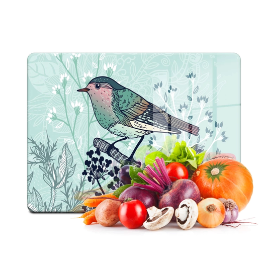 Tempered Glass Cutting Board - Little Green Birdie