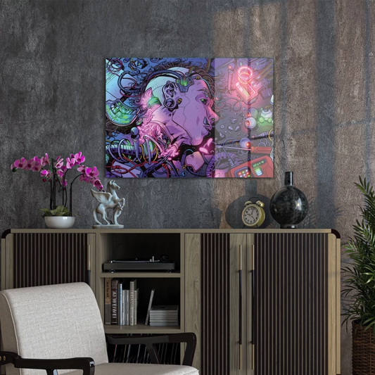 Vivantes Tempered Glass Wall Art - Cyber Punk