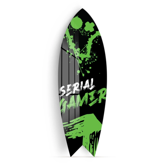 Vivantes Decorative Surfing Board in 4mm Tempered Glass-Serial Gamer