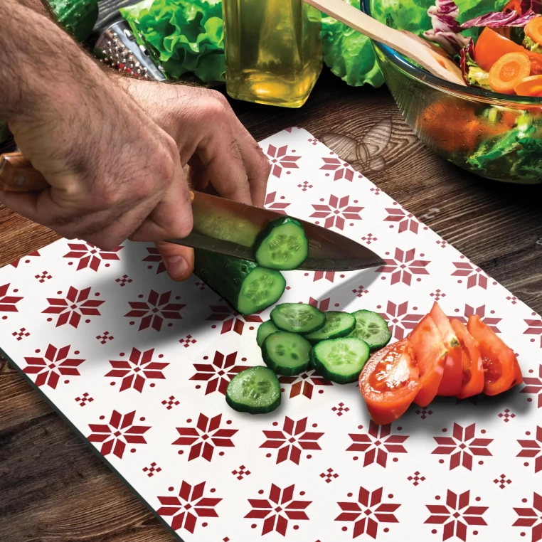 Tempered Glass Cutting Board - RedFlakes