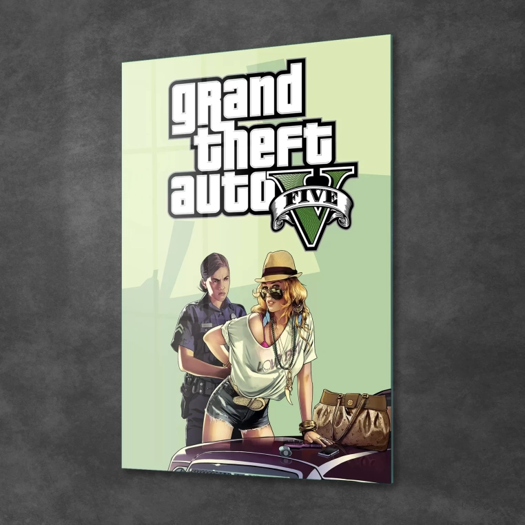 Vivantes Tempered Glass Wall Art - GTA 5