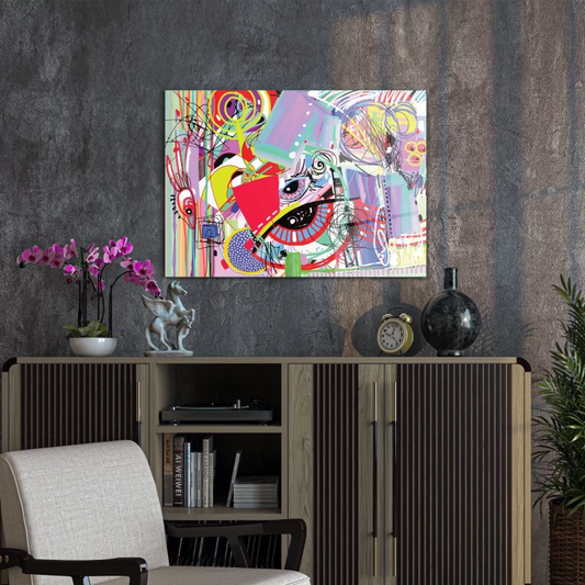 Vivantes Tempered Glass Wall Art - modern art