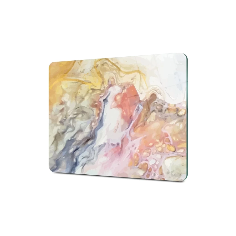 Tempered Glass Cutting Board - Colorful Marble