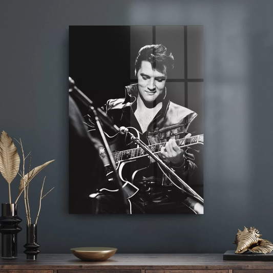 Vivantes Tempered Glass Wall Art - Elvis Presley