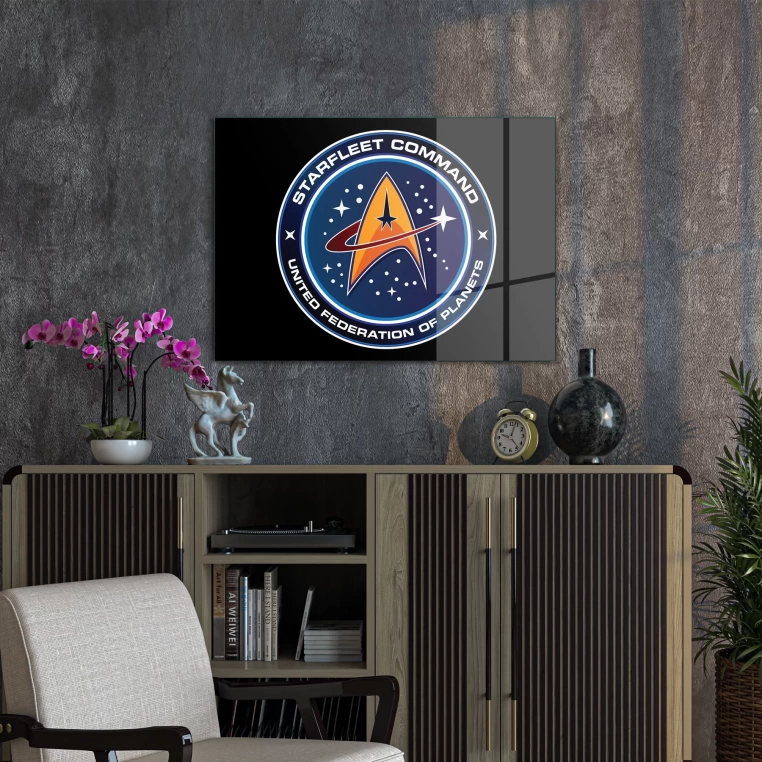 Vivantes Tempered Glass Wall Art - Starfleet Command