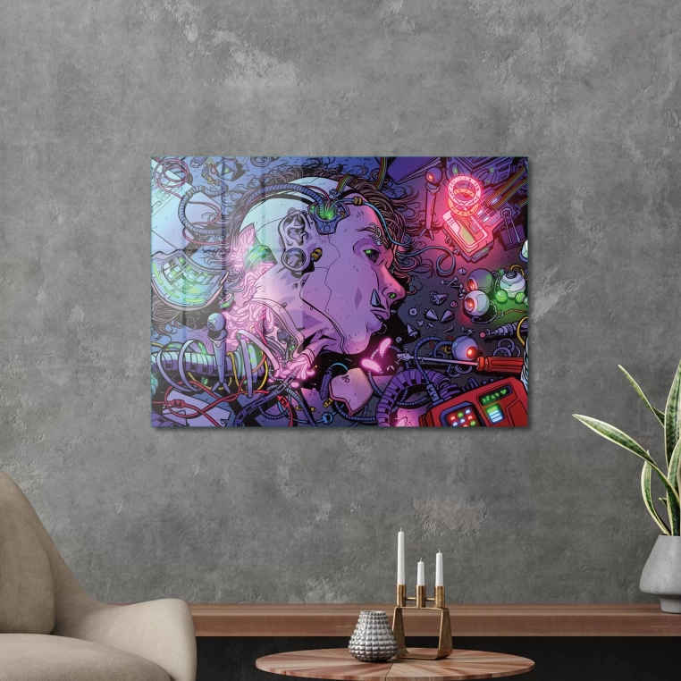 Vivantes Tempered Glass Wall Art - Cyber Punk