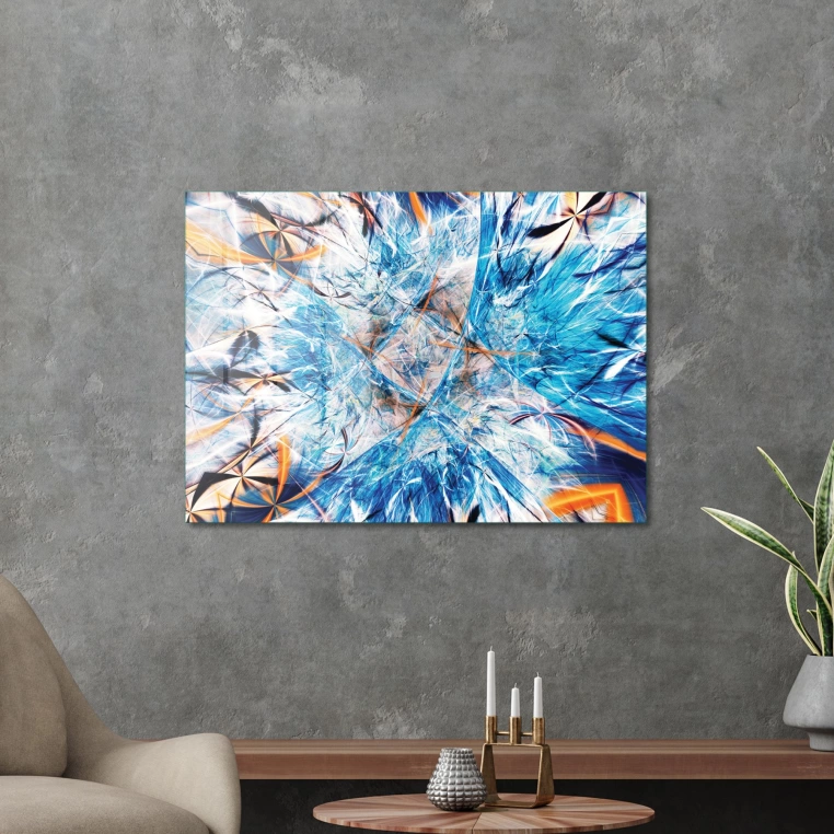 Vivantes Tempered Glass Wall Art - Ice Crush