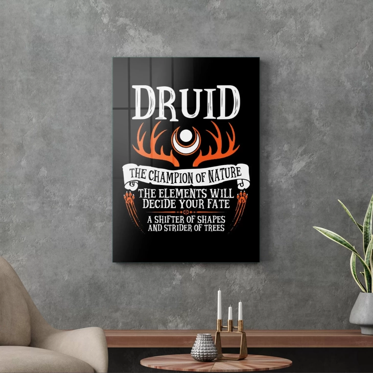 Vivantes Tempered Glass Wall Art - Druid