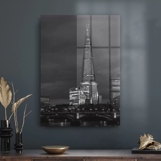 Vivantes Tempered Glass Wall Art - City at Night