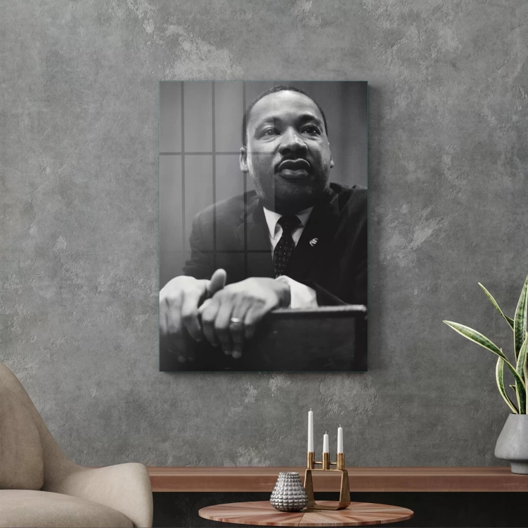 Vivantes Tempered Glass Wall Art - Martin Luther King