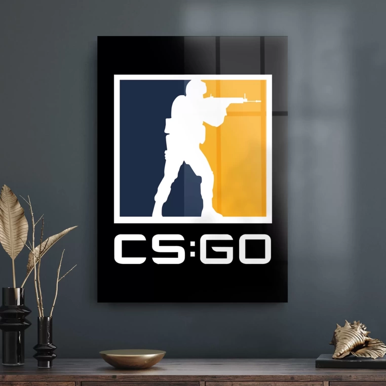 Vivantes Tempered Glass Wall Art - Counter Strike GO