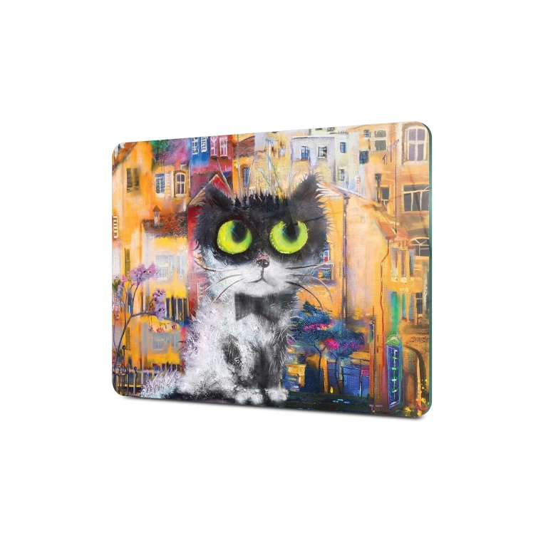 Tempered Glass Cutting Board - Urban Kitten