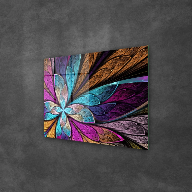 Vivantes Tempered Glass Wall Art - Butterfly art