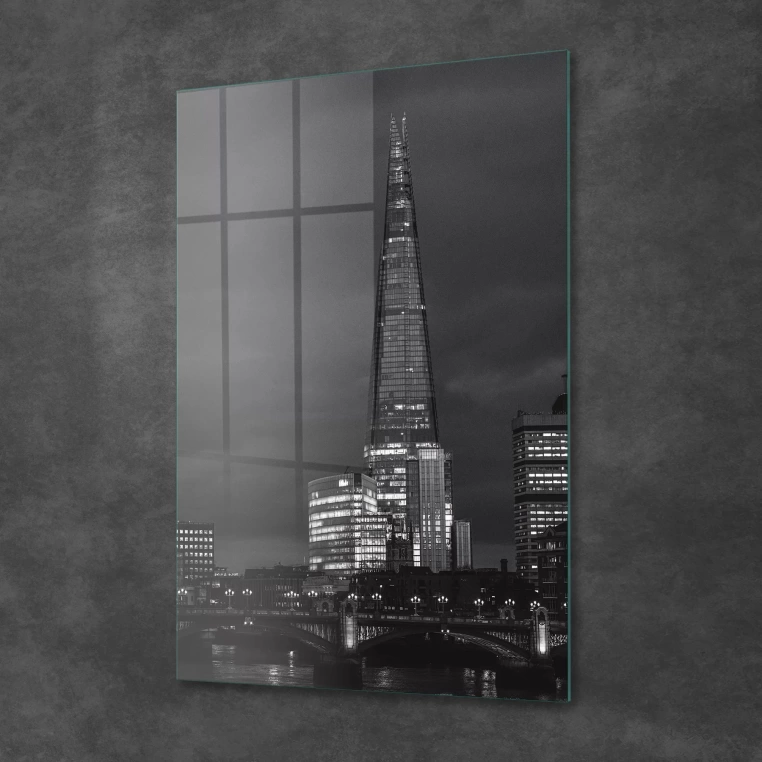 Vivantes Tempered Glass Wall Art - City at Night