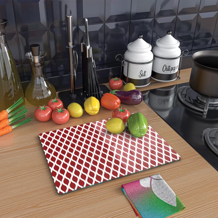 Tempered Glass Cutting Board - RedGeo