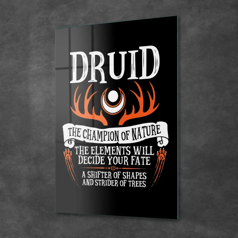 Vivantes Tempered Glass Wall Art - Druid