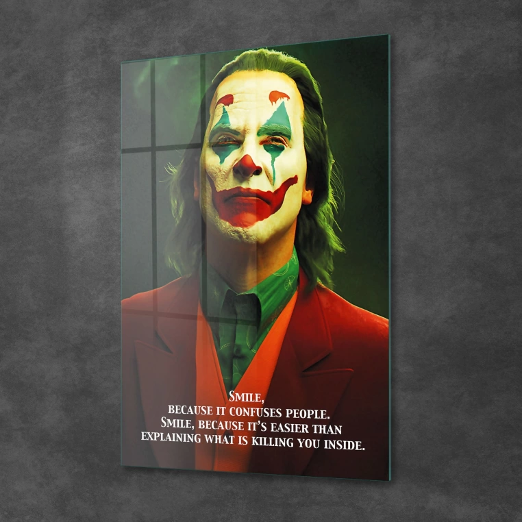 Vivantes Tempered Glass Wall Art - Joker