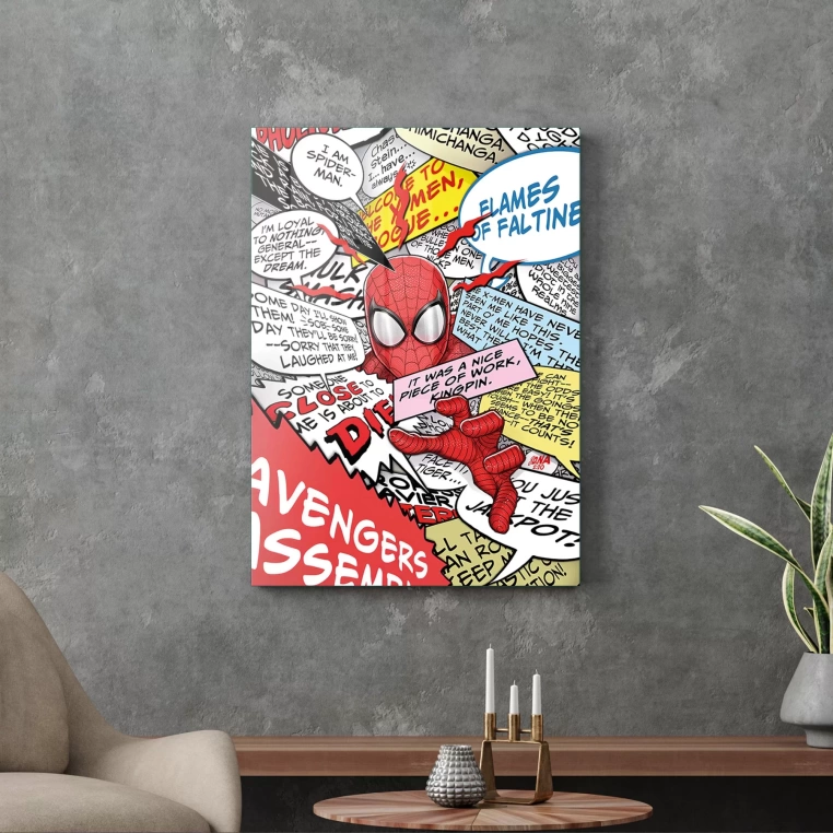 Vivantes Tempered Glass Wall Art - Spiderman