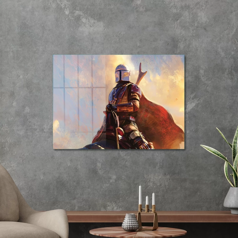 Vivantes Tempered Glass Wall Art - Star Wars Mandalorian