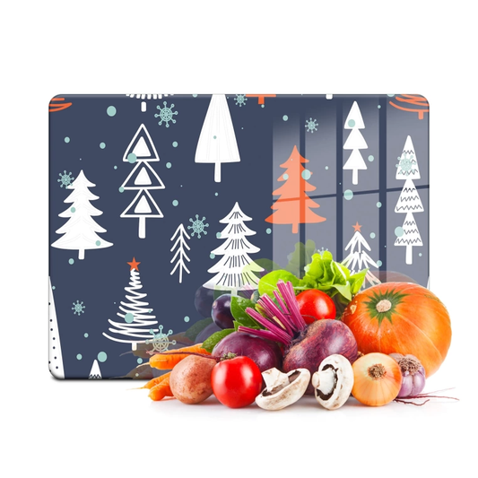 Tempered Glass Cutting Board - Evergreens