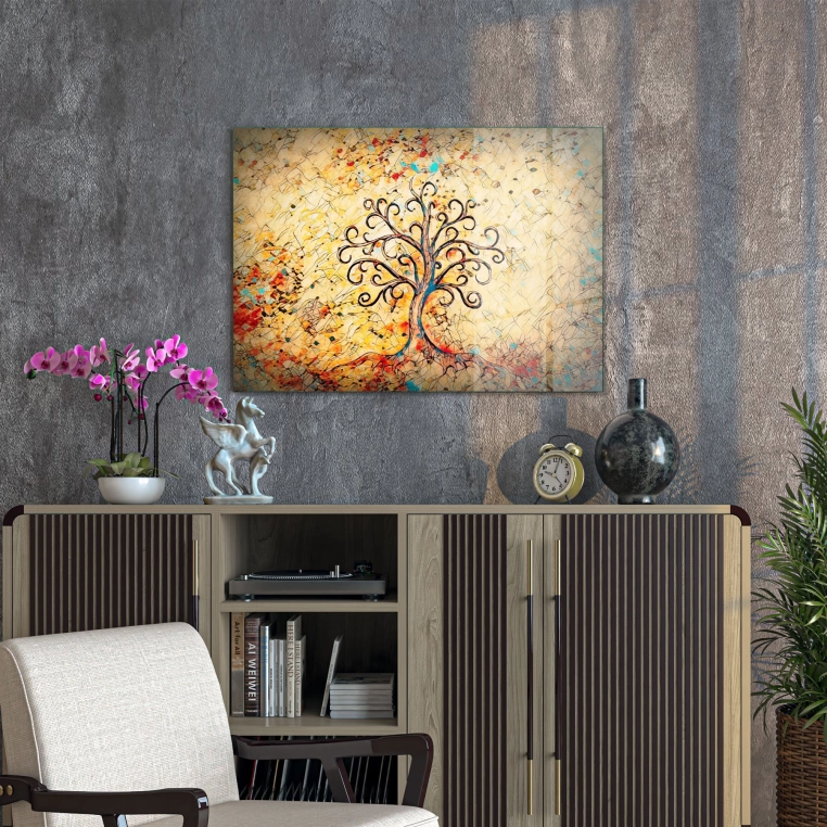 Vivantes Tempered Glass Wall Art - Tree of Life