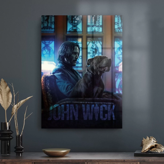 Vivantes Tempered Glass Wall Art - John Wick B