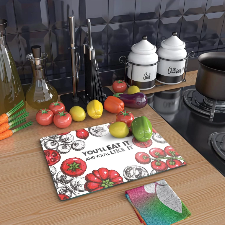 Tempered Glass Cutting Board - You'll Eat It