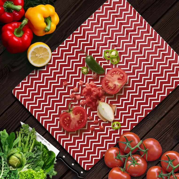 Tempered Glass Cutting Board - Wavy