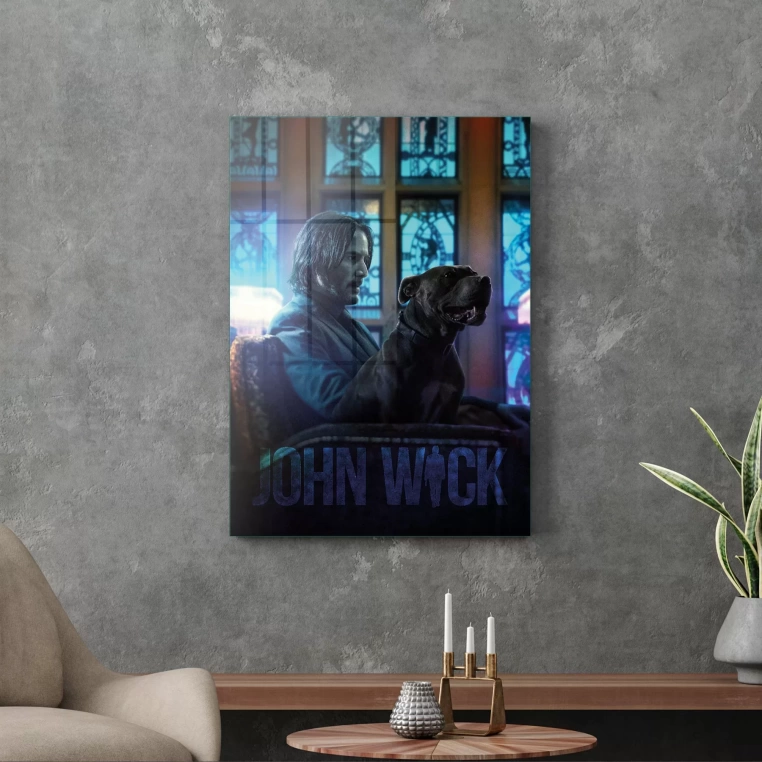 Vivantes Tempered Glass Wall Art - John Wick B