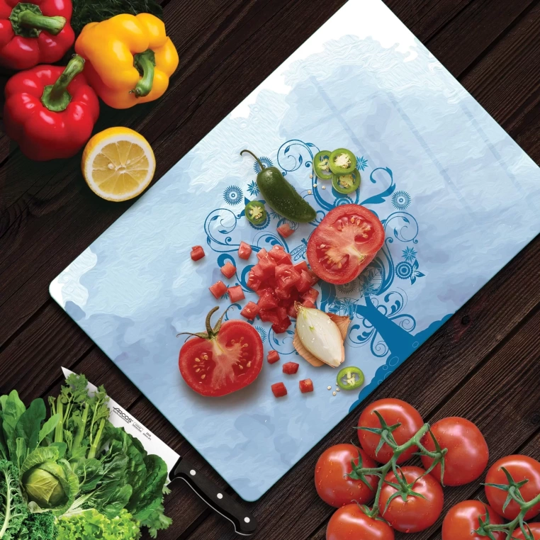 Tempered Glass Cutting Board - Life Tree