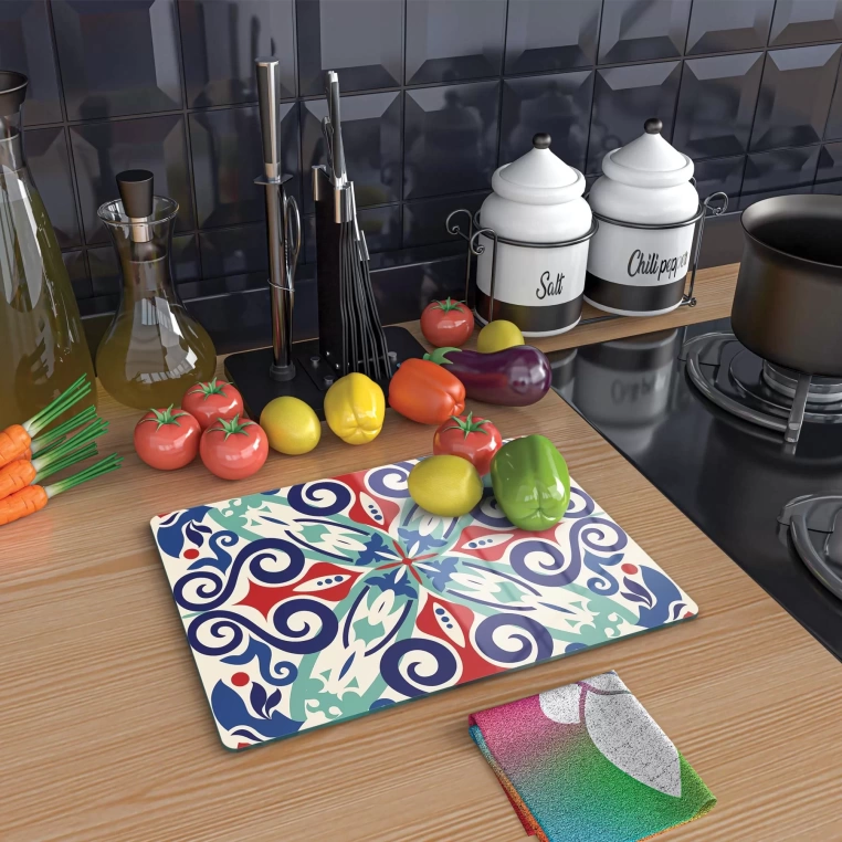 Tempered Glass Cutting Board - Mix Motifs