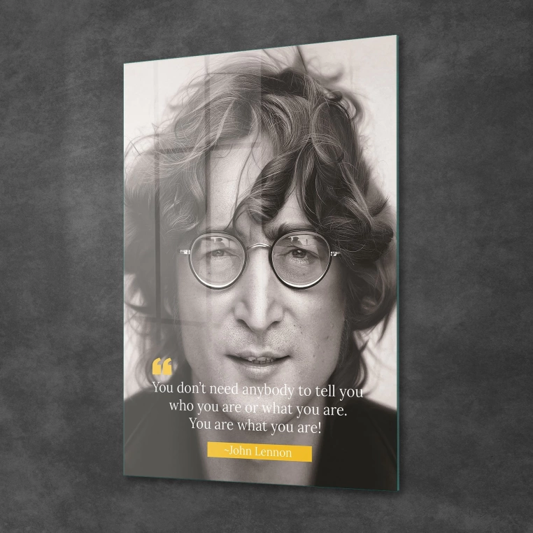 Vivantes Tempered Glass Wall Art - John Lennon