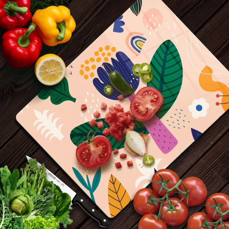 Tempered Glass Cutting Board - BlueTulip